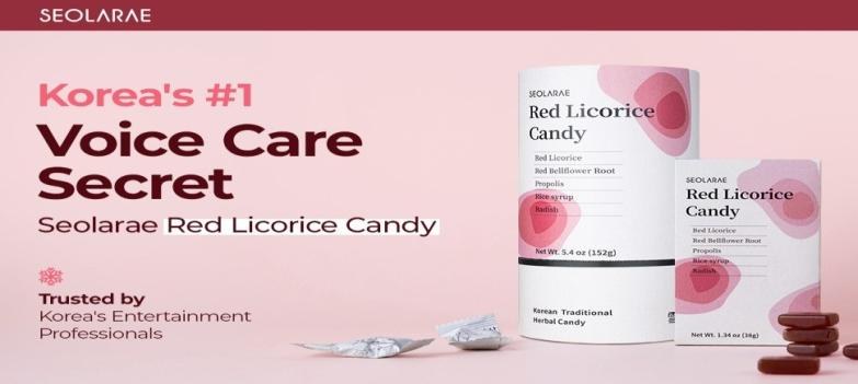 Seolarae Red Licorice Candy — Korea's #1 voice care secret